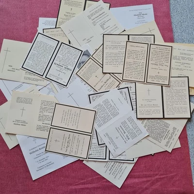 Sterbebild Totenzettel Konvolut 100 Stück Rheinland-Pfalz  - Bild 1 von 2