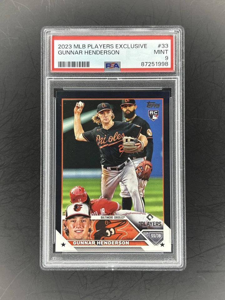 2023 Topps X Mlb Clubhouse Exclusive #33 Gunnar Henderson PSA 9 RARE LOW POP - Image 1 of 2