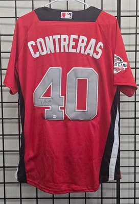 Willson Contreras Autograph Cubs 2018 All-Star Game Jersey Auto PSA - Image 1 of 4