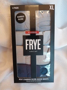 FRYE Boxershorts Herren 4er Pack Bambusmischung Ultrasoft Gr. XL Blau Grau - Bild 1 von 4