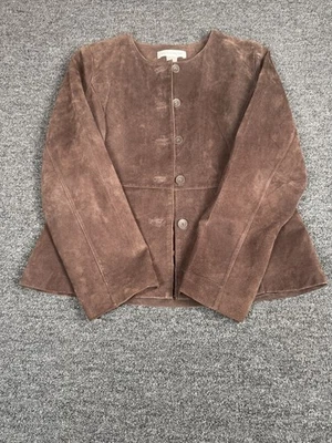 Pursuit Ltd Brown Suede Blazer Women’s Size 10 Jacket - Image 1 of 4
