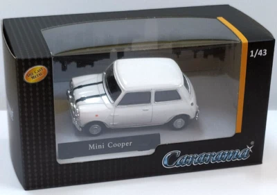 CARARAMA 1:43 AUTO DIE CAST MINI COOPER BIANCO ART 41352 - Immagine 1 di 2