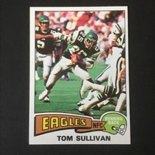 1975 Topps TOM SULLIVAN Rookie #509  Philadelphia Eagles Miami Hurricanes