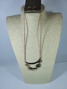 New Studio S Gold Toned Hammered Disc Necklace & Earring Set NWT Sears RV 26.00 - Picture 1 of 8