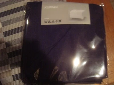 IKEA KLIPPAN Footstool Ottoman Cover Slipcover VANSTA DENIM Blue 101.436.16 NEW - Image 1 of 3