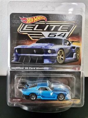 HOT WHEELS ELITE 64 MODIFIED 69 FORD MUSTANG - Immagine 1 di 4