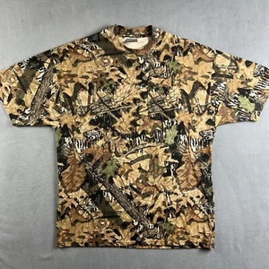 Vintage Jerzees Camo Shirt Mens XL Mossy Oak Hunting Pocket Tee 90s Outdoors NEW - Picture 1 of 12