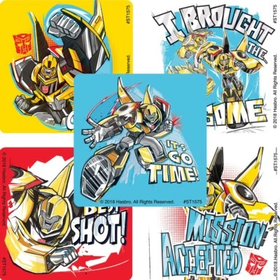 Transformers Stickers x 5 - Bumblebee Stickers Rescue Bots Birthday Party Favour — 第 1/4 张图片