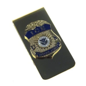 Novelty Collectable US ICE Special Agent Mini Badge Money Clip - Picture 1 of 2