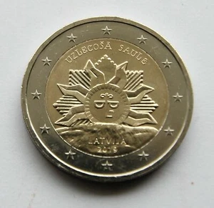 2019 Letland / Lettland / Latvia 2 euro  Rising Sun coin unc from mint roll - Picture 1 of 1