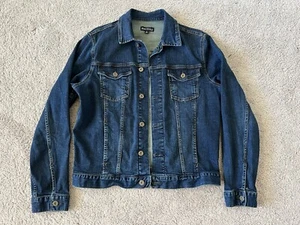 J. Chaqueta vaquera Crew Mercantile para hombre "lavado oscuro" talla mediana - Imagen 1 de 6