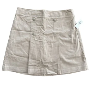 NWT Old Navy Girls Uniform Pleated Twill Skort Khaki Size XXL 18 - Picture 1 of 10