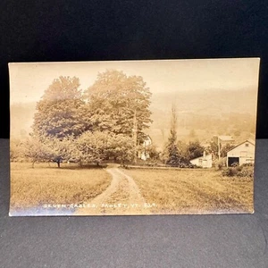 PAWLET VT Postcard SEVEN GABLES Orchard/Car in Barn RUTLAND COUNTY VERMONT RPPC - Picture 1 of 4