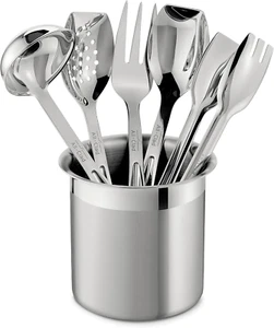 Specialty Stainless Steel Kitchen Gadgets 5 Piece Tool Set with Caddy Kitchen To - Picture 1 of 12