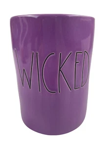 Rae Dunn Wicked Candle Plum Wine Scented Candle 13.2 oz New Ceramic Mug - Picture 1 of 4