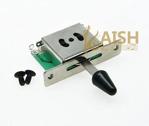 Interruptor de palanca de pastilla de guitarra de 3 vías para Strat Tele punta negra - Imagen 1 de 2