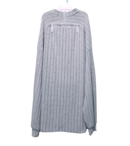 Women Soft Knitted Cropped Long Sleeve Skirt Set Gray Size XL - Picture 1 of 11