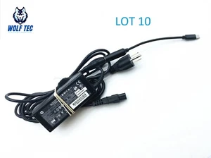 10x Genuine 65W Type-C USB-C Laptop Charger F/ HP Chromebook Lenovo Dell Samsung - Picture 1 of 11