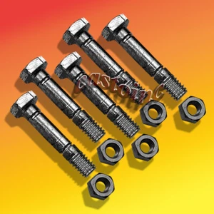5 Pack Snow Blower Shear Pin & Nuts For MTD Two-stage With Auger Drive 1-1/2" - Picture 1 of 2