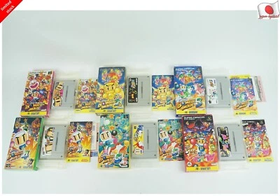 Super Bomberman 1 2 3 4 5 Panic SNES HUDSON Nintendo Super Famicom Box Japan - Image 1 of 3