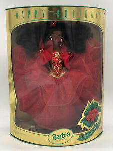 Barbie Holiday Christmas 1993 Happy Holidays African American Barbie