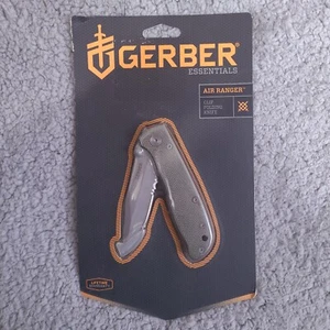 Gerber Air Ranger Pocket Knife Aluminum Handle Serrated Stainless Steel Blade - Picture 1 of 7