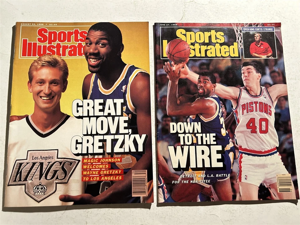 1988 Sports Illustrated LOS ANGELES LAKERS Earvin MAGIC JOHNSON Lot Set NO LABEL - Image 1 of 1
