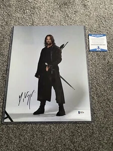 Viggo Mortensen Signed Lord Of The Rings 11x14 Autograph - Beckett BAS COA - Picture 1 of 1
