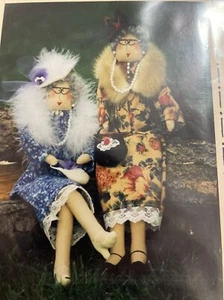 elderly woman doll clothing ALL DOLLED UP Standafer's Stitches sewing pattern - Picture 1 of 5
