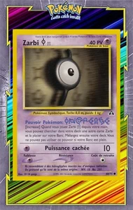 🌈Zarbi I - Neo Discorvery Edition 2 - 68/75 - Carte Pokemon Française - Imagen 1 de 1