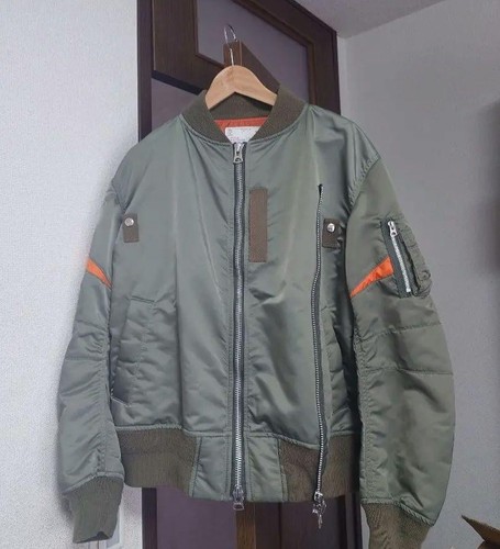 Giacca bomber Sacai 2020SS MA 1 taglia 1 camicia a strati usata