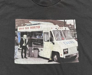 Y2K Gama-Go Deathbot Taco Truck Shirt Mens Size Medium Black 2006 Gama Go - Picture 1 of 7