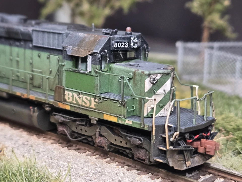 N Scale Bnsf Sd40-2 Scaletrains Custom Weathered (Dcc Non Sound) - Image 1 of 4
