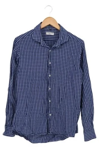 VIA LEOPARDY 10 Camicia Casual Uomo Blu A Quadri (INT M) - Foto 1 di 2