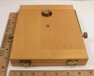 FOLMER INC CROWN #4 КОМПАКТНАЯ СТОЙКА НАКЛОН ДЕРЕВЯННАЯ ПЛАТФОРМА ШТАТИВ ГОЛОВА БОЛЬШОГО ФОРМАТА - Изображение 1 из 4