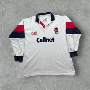 1997 Cotton Traders England Rugby Cellnet Rugby Polo XL - Bild 1 von 5