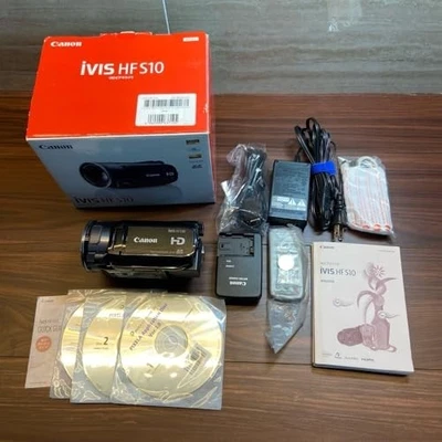 Canon iVIS HF S10 HD 32GB Camcorder Video Camera VIXIA HF S10 w/Box - Image 1 of 4
