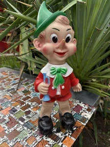 Vintage Pinocchio - Rubber Squeak Toy Made In Italy - Picture 1 of 5
