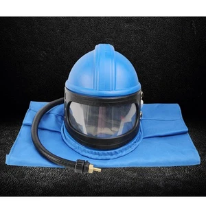 Casco de chorro de arena con suministro de aire chorro de arena seguridad suministrada por aire. - Imagen 1 de 23