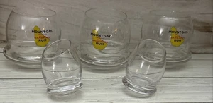 Wobbly Rocking Whisky Vaso de chupito Antiguo Roly Poly Mount Ron Gay - Imagen 1 de 13