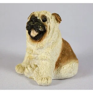 Stone Critters English Bulldog Puppy Sitting Miniature Figurine SCL-028 1993 - Picture 1 of 4