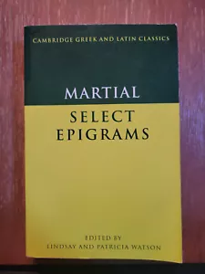 Martial : Selected Epigrams (Cambridge Greek and Latin Classics) - LIKE NEW - Imagen 1 de 3