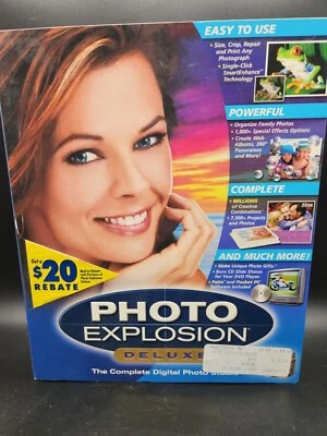 Photo Explosion Deluxe 2004 Fotografía Digital Imagen Suite Nuevo de Lote Antiguo  Foto 1 de 4