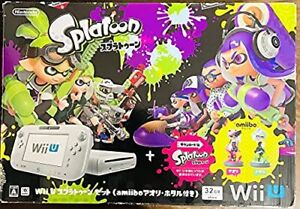 Nintendo Wii U Splatoon Set Japan import