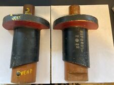 OLD INDUSTRIAL FOUNDRY 10 1/4" TWO PIECE WOOD MOLD WELL PIPE VALVE REPURPOSE
