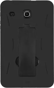 Trident RUGGED Case w/ Kickstand for Samsung Galaxy Tab E 8.0 - Black - Picture 1 of 3