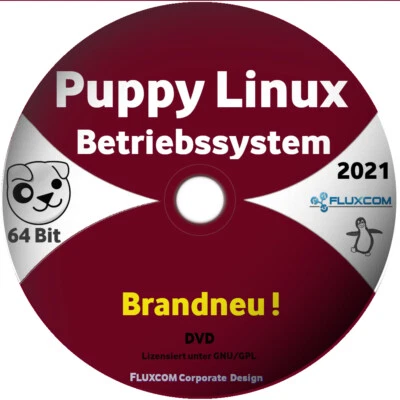 2021 Puppy Linux Slacko 7.0 64 Bit, Live DVD komplettes Betriebssystem, englisch - Bild 1 von 2