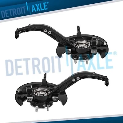 2.4L Front Steering Knuckles & Wheel Hub Bearings Set for 2003-2007 Honda Accord - Image 1 of 4