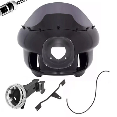NEW Fairing & Headlight Mount Windshield For Harley Dyna Wide Glide  2006-17 - Image 1 of 4