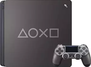 Sony PlayStation 4 schmale 1 TB Videospielkonsole Days of Play Steel + Spiele BÜNDEL